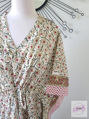 Chinar - Hand Block Print Long Kaftan