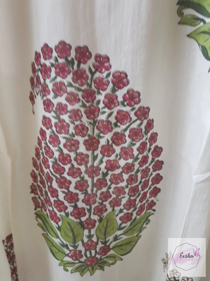 Chinar Paisley - Hand Block Print Long Kaftan