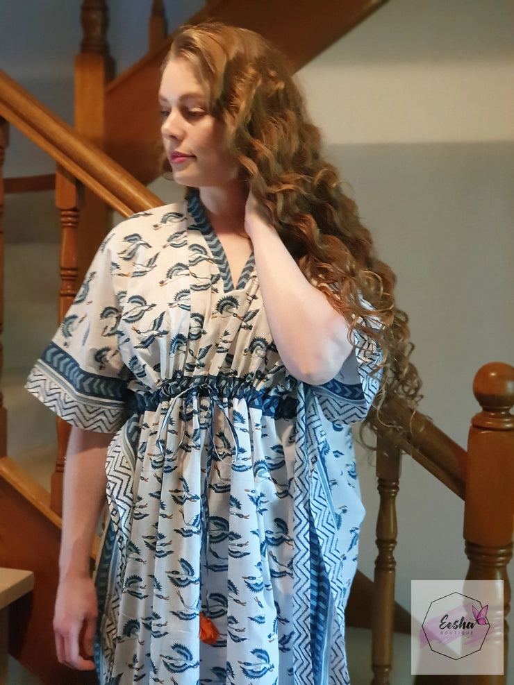 Crains - Hand Block Print Long Kaftan