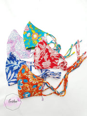 Face Masks - Three layers with string -  by EeshaBoutique - Face Mask, gshop
