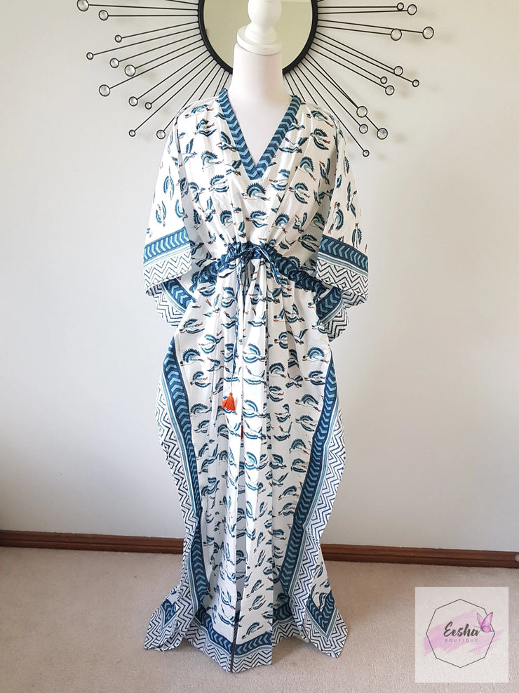 Crains - Hand Block Print Long Kaftan