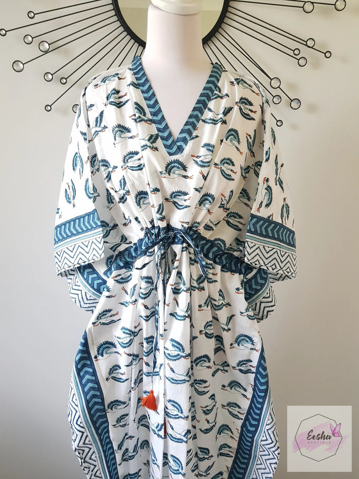 Crains - Hand Block Print Long Kaftan