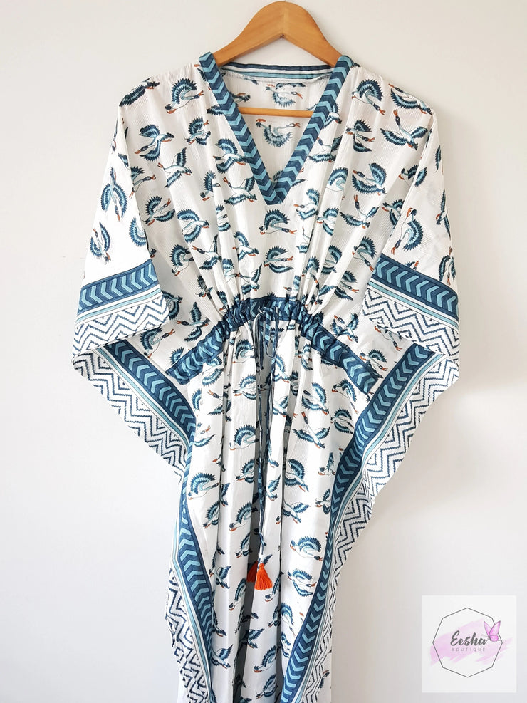 Crains - Hand Block Print Long Kaftan