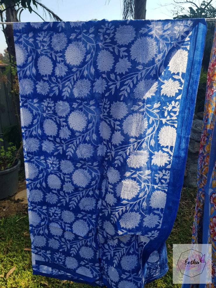 Hand Block Print Indian Organic Cotton Sarong