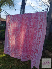 Hand Block Print Indian Organic Cotton Sarong