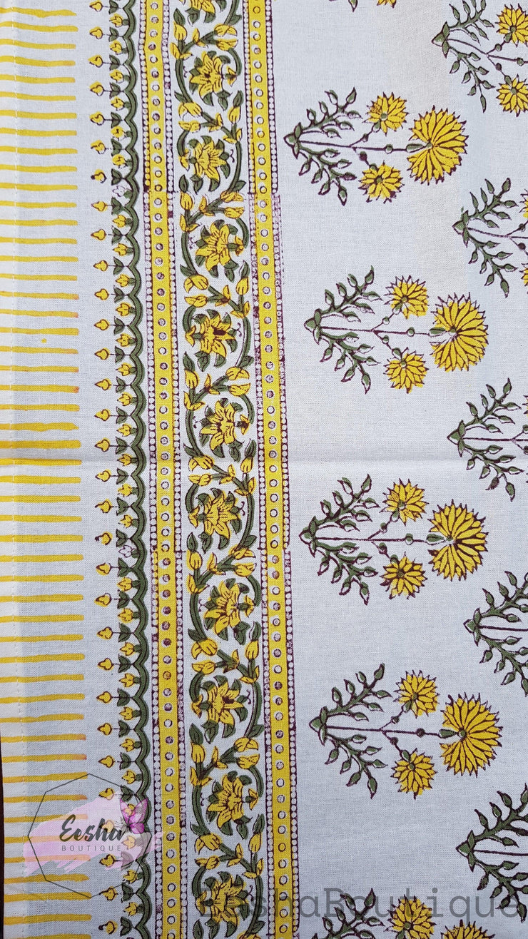 Hand Block Printed Table Cloth