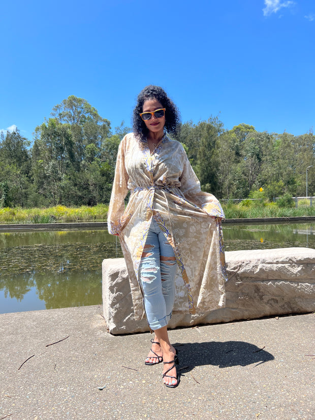 Hazelwood Long Kimono Robe