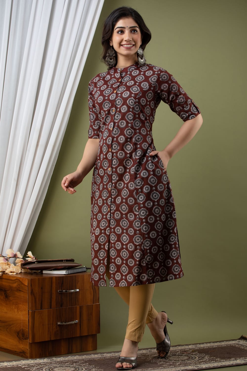 Princess Cut A-line Cotton Dress Kurta – EeshaBoutique