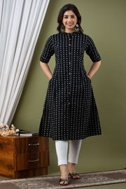 Princess Cut A-line Cotton Dress Kurta