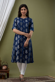 Princess Cut A-line Cotton Dress Kurta