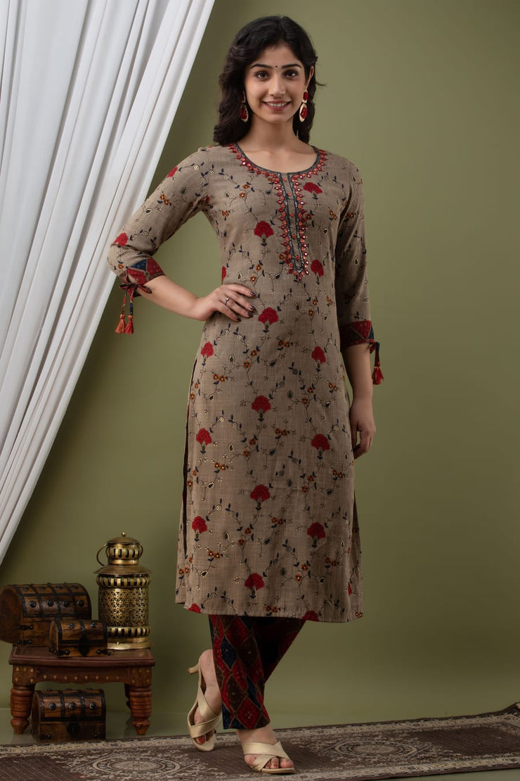 Straight Kurti with Pant