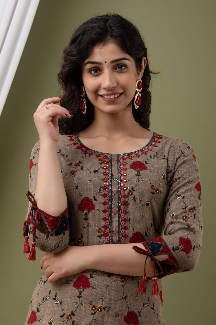 Straight Kurti with Pant