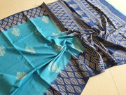 Hand Block Print Cotton Mulmul Saree - Saree by EeshaBoutique - gshop