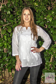 Petal - White Short Top - EeshaBoutique