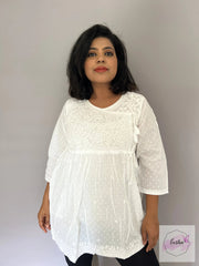 Violet- White Short Top at EeshaBoutique Australia