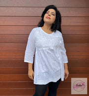 Violet- White Short Top at EeshaBoutique Australia