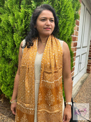 Ajrakh Masru Silk Stole - Devine