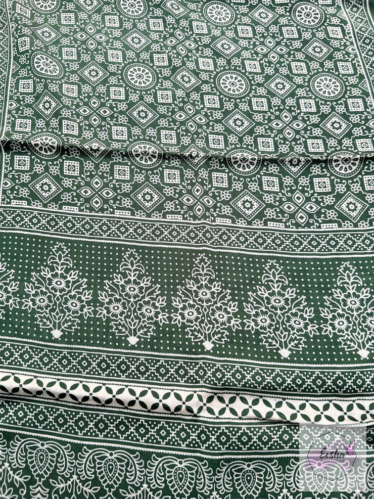 Ajrakh Masru Silk Stole - Devine