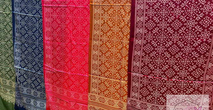 Patola - Silk Scarf - EeshaBoutiuqe