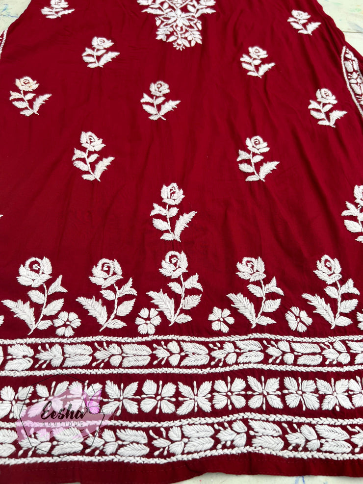 Samara Tunic - Hand Embroidered Kurta Palazzo Set