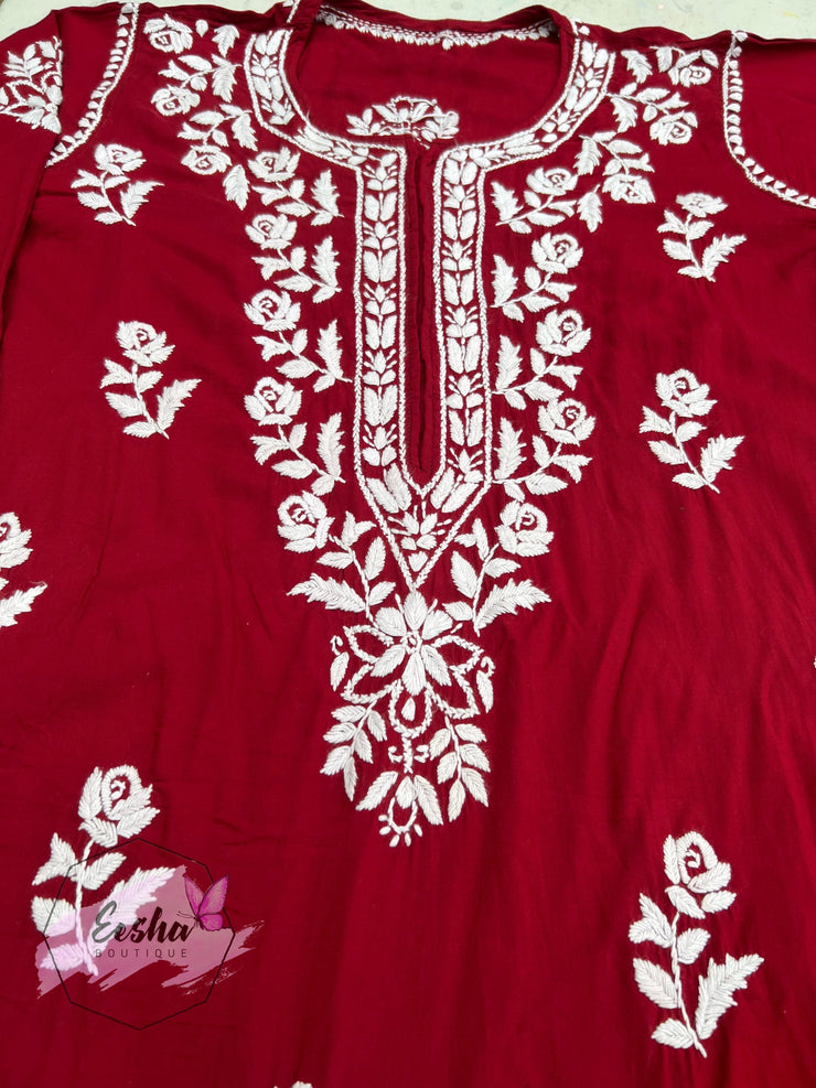 Samara Tunic - Hand Embroidered Kurta Palazzo Set