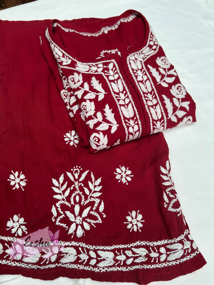 Samara Tunic - Hand Embroidered Kurta Palazzo Set