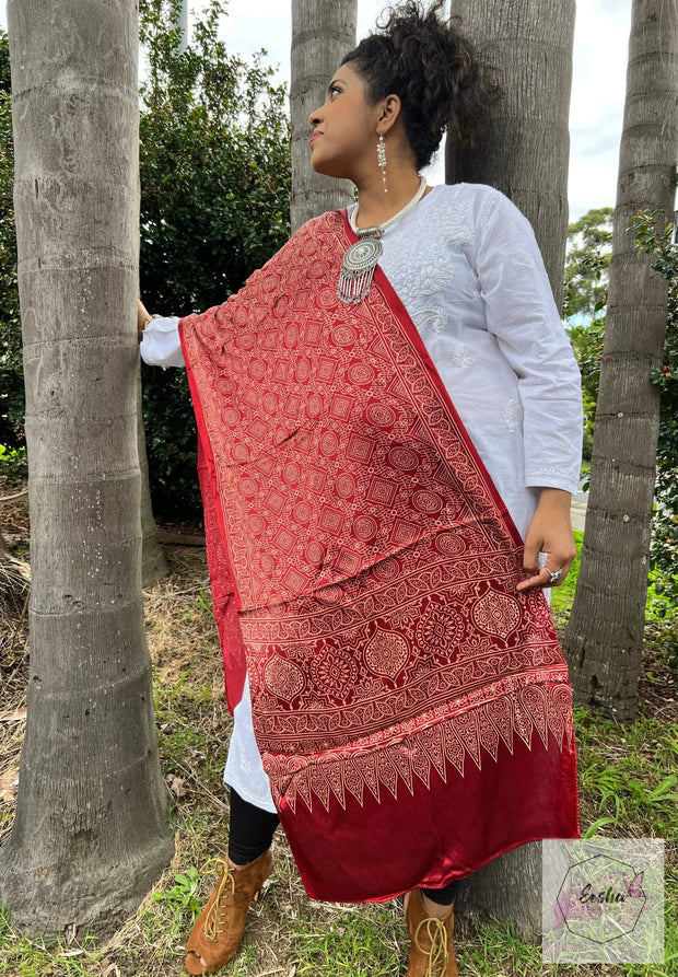 Rangoli Silk Scarf - EeshaBoutique