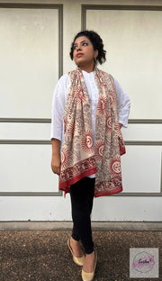 Block Print Sarong-Happy Sun Dupatta
