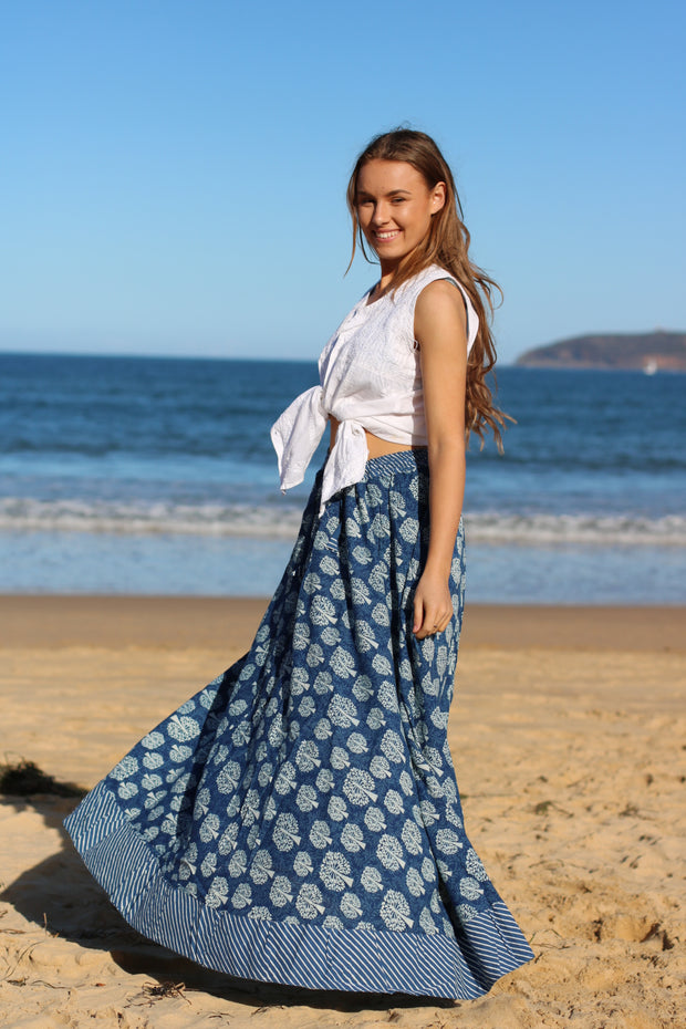 Holly - Tree Boho Chic Long Skirt