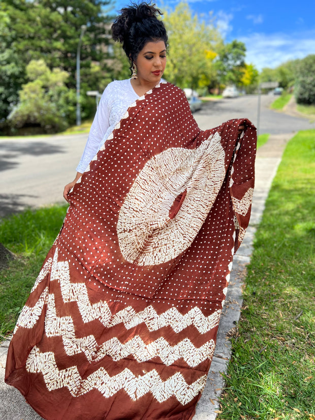 Modal Silk Shibori Dupatta