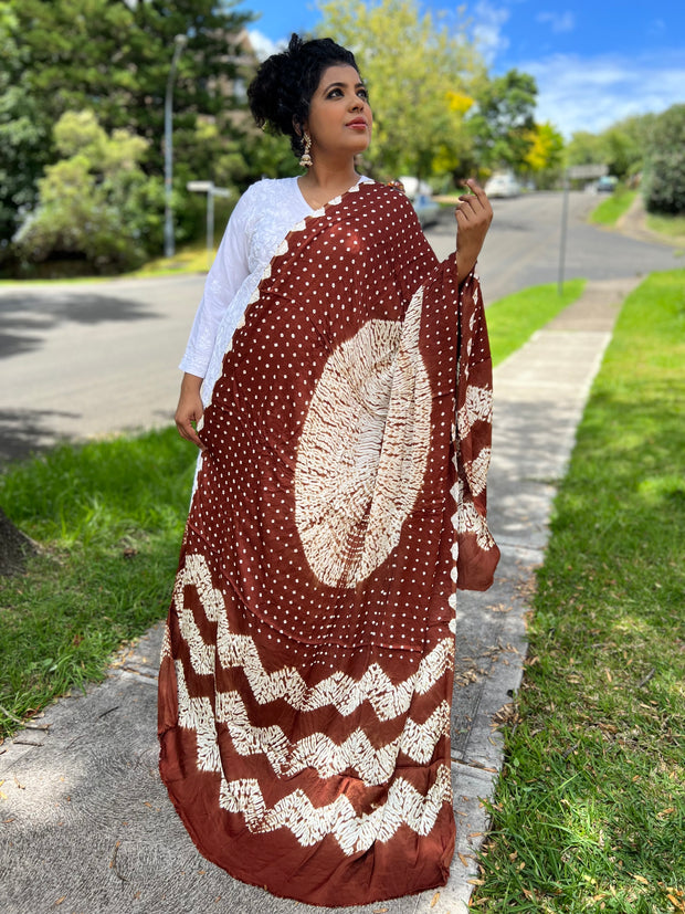 Modal Silk Shibori Dupatta