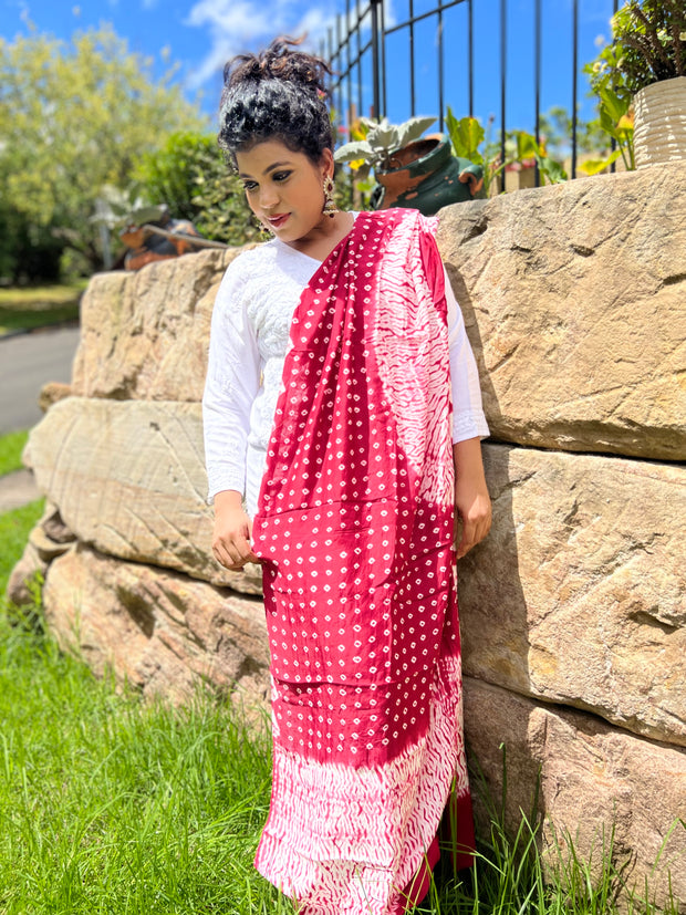 Modal Silk Shibori Bandej Dupatta