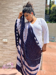 Modal Silk Shibori Bandej Dupatta