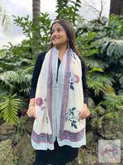 Block Print Cotton Voile Sarong Dupatta