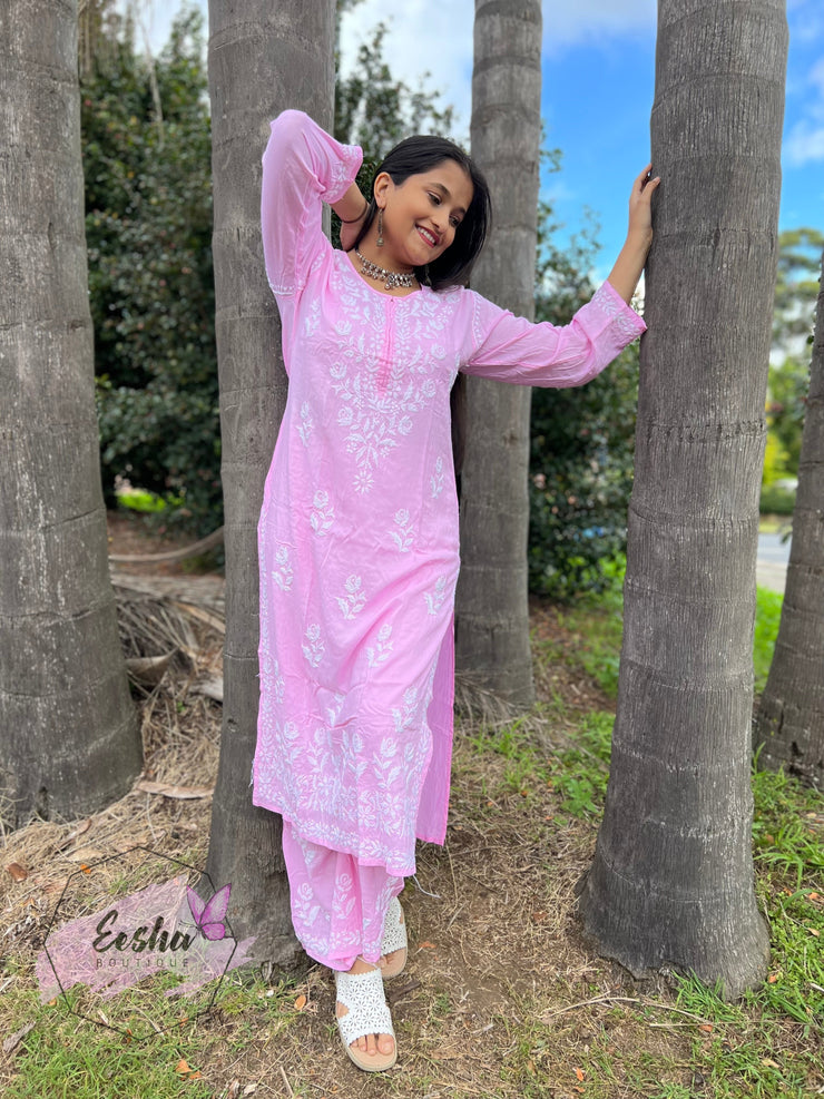 Samara Tunic - Hand Embroidered Kurta Palazzo Set