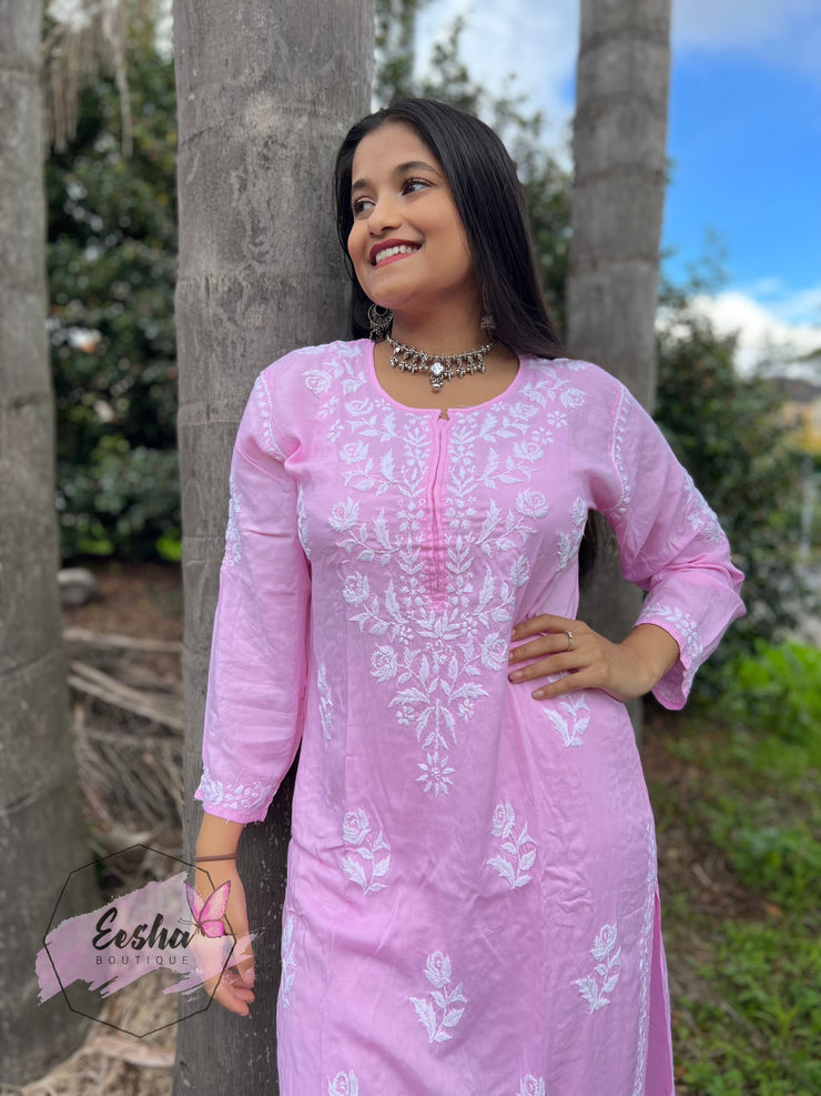 Samara Tunic - Hand Embroidered Kurta Palazzo Set