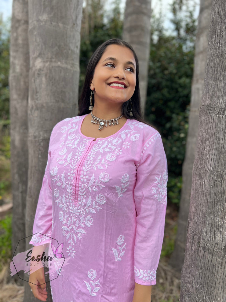 Samara Tunic - Hand Embroidered Kurta Palazzo Set