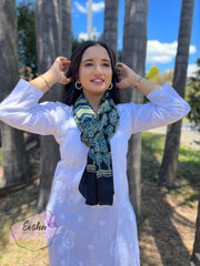 Kira Tunic - White - Hand Embroidered Chikankari Kurta