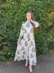 Chinar - Paisley Tiered Long Dress