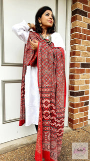 Ajrakh Sarong Dupatta
