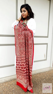 Ajrakh Sarong Dupatta
