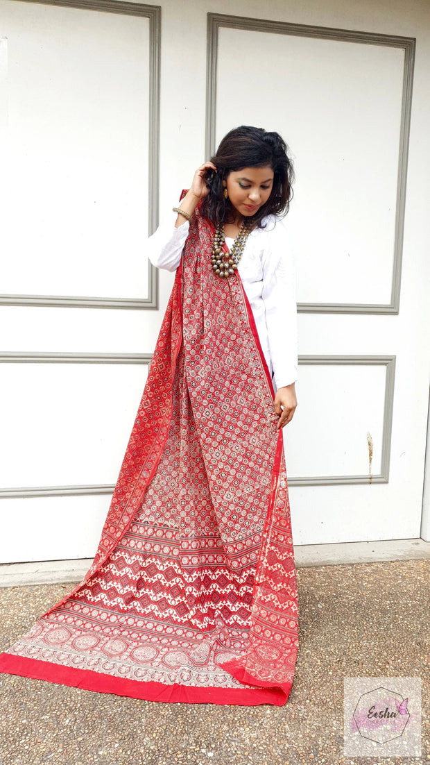 Ajrakh Sarong Dupatta