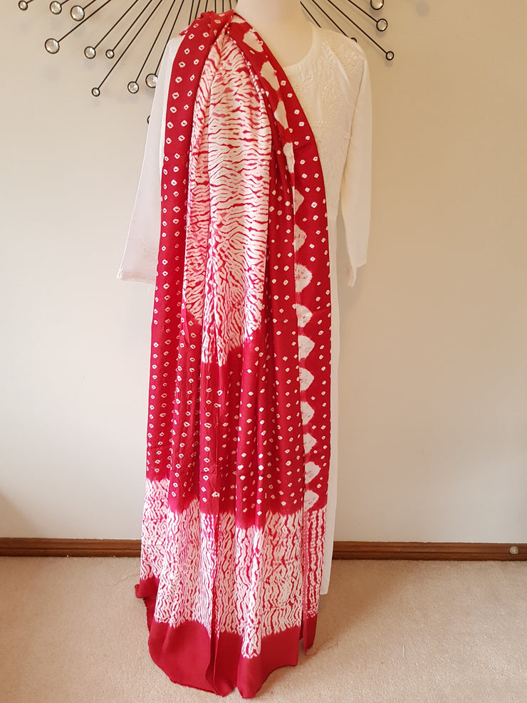 Modal Silk Shibori Bandej Dupatta