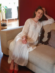 White Maxi Dress - Angharkha