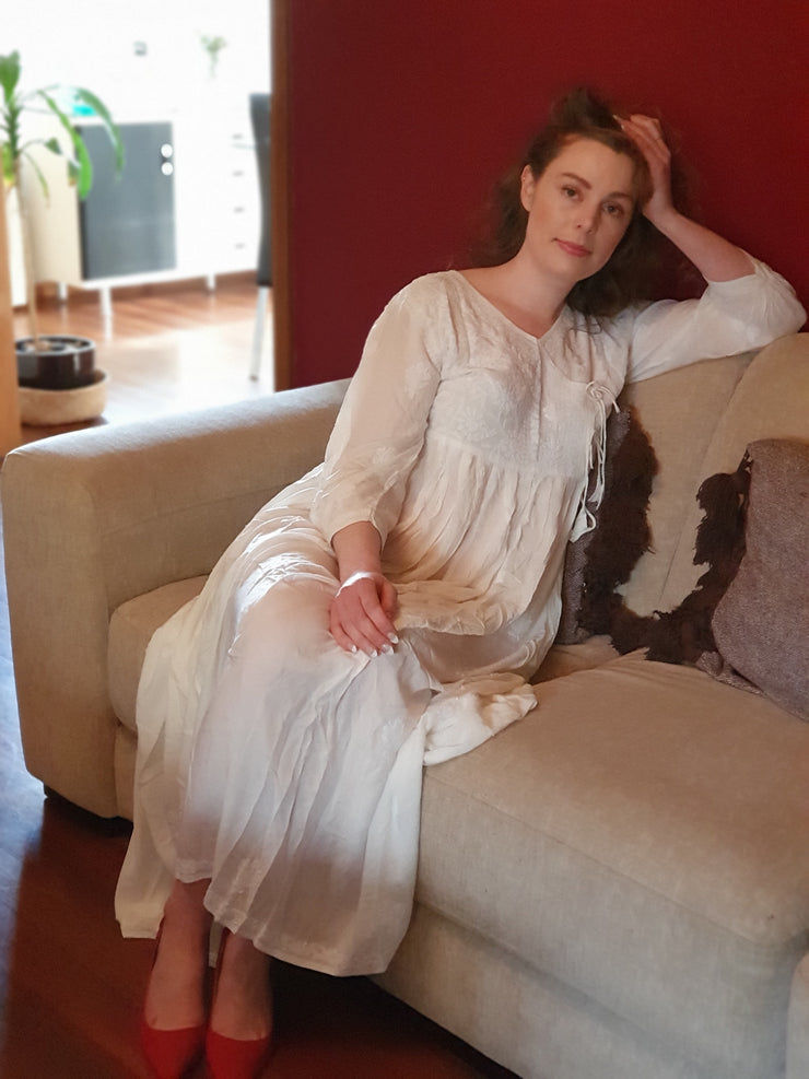 White Maxi Dress - Angharkha