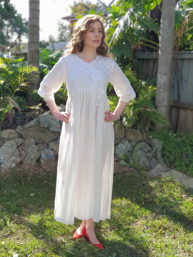 White Maxi Dress - Angharkha