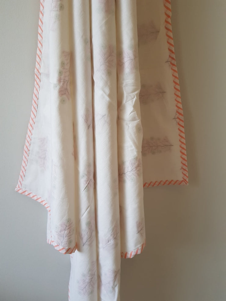 Baby Cotton Quilted Blanket Dohar And Headband Set - Pinktree