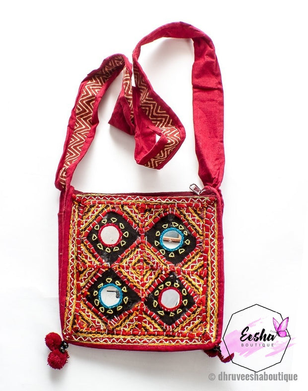 Banjara Kucch Mirror Embroidery Small Bag