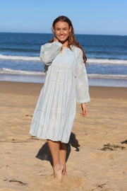 Cotton Voile Hand Embroidered Dress Tunic