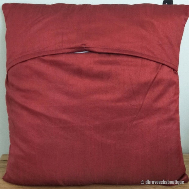 Dupian Silk & Print Quilted Pillow Cover